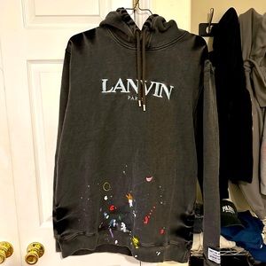GALLERY DEPT X LANVIN FADED HAND PAINTED HOODIE
SIZE LARGE